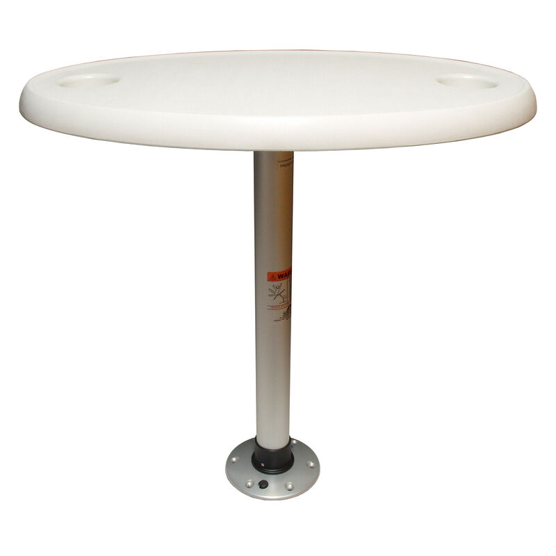 Springfield Oval Table Package With Thread-Lock Pedestal image number 1