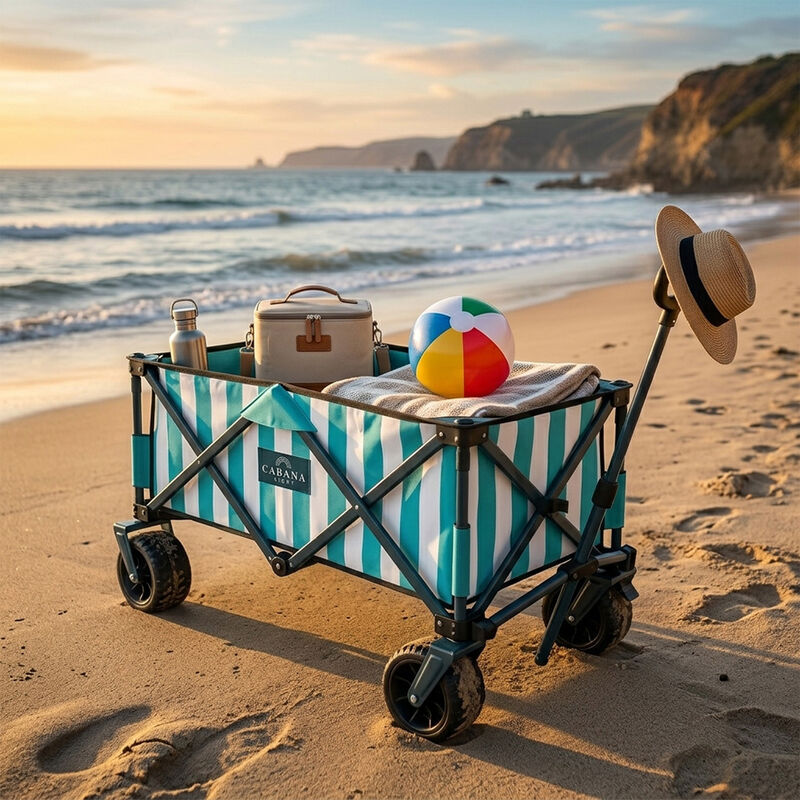 Cabana 8 Turquoise/Blue Folding Wagon  image number 3