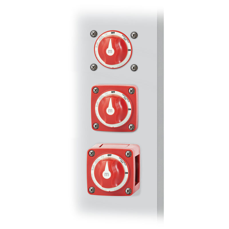 Blue Sea m-Series Mini On-Off Battery Switch with Knob - Red image number 4