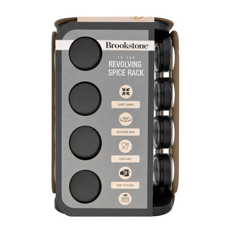 Brookstone 16-Jar Revolving Spice Rack image number 8