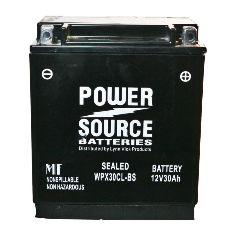 Power Source Sealed Battery, WPX30CL-BS, 12V 30Ah image number 1