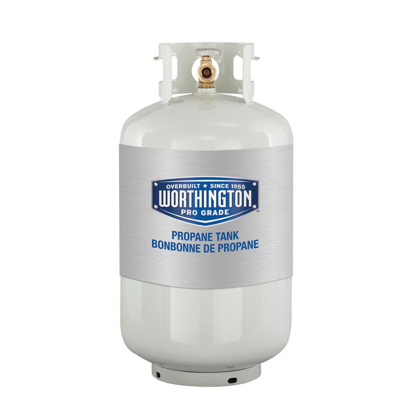 Worthington Steel Refillable Propane Cylinder, 30 lbs. image number 1