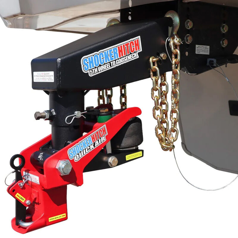 Shocker Hitch Quick Air 5th Wheel to Gooseneck Conversion Kit, Fits Lippert 1621, 0719, Rhino Box, without Chain Kit image number 7