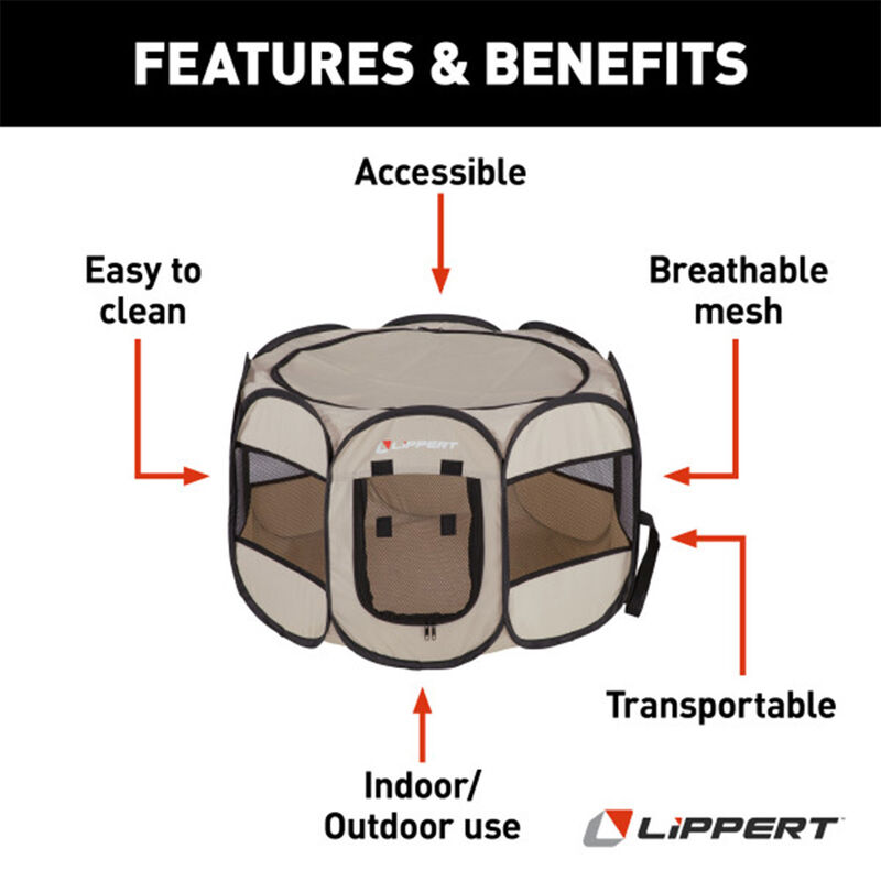 Lippert Portable Pet Playpen, Small / Medium image number 3