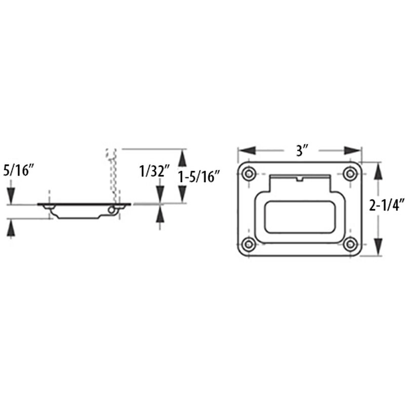 Stainless Steel Hatch Handle image number 2