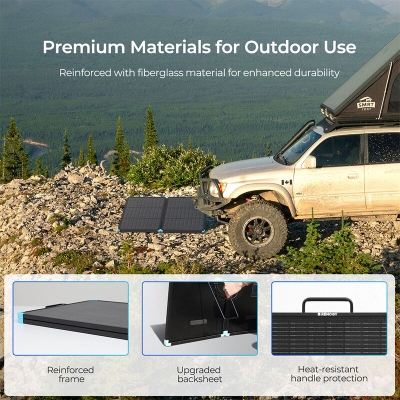 Renogy 100W N-Type Lightweight Portable Solar Panel Suitcase image number 8