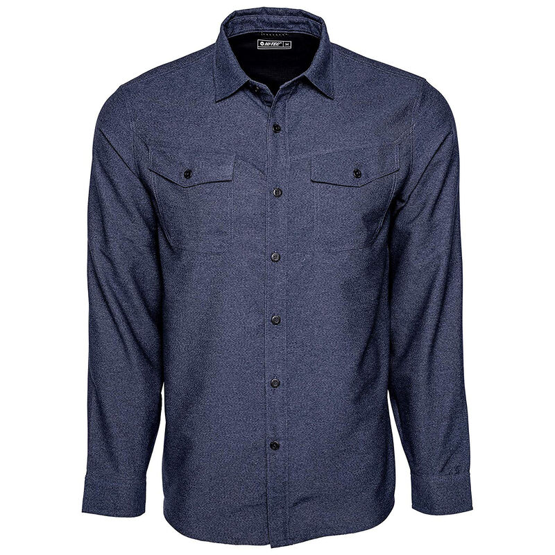 Hi-Tec Men’s Hazel Solid Flannel Long-Sleeve Shirt image number 2