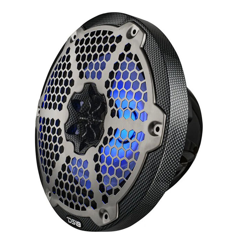 DS18 NXL-8 8" Two-Way Coaxial Marine Speakers with RGB LED Lights, Pair image number 4