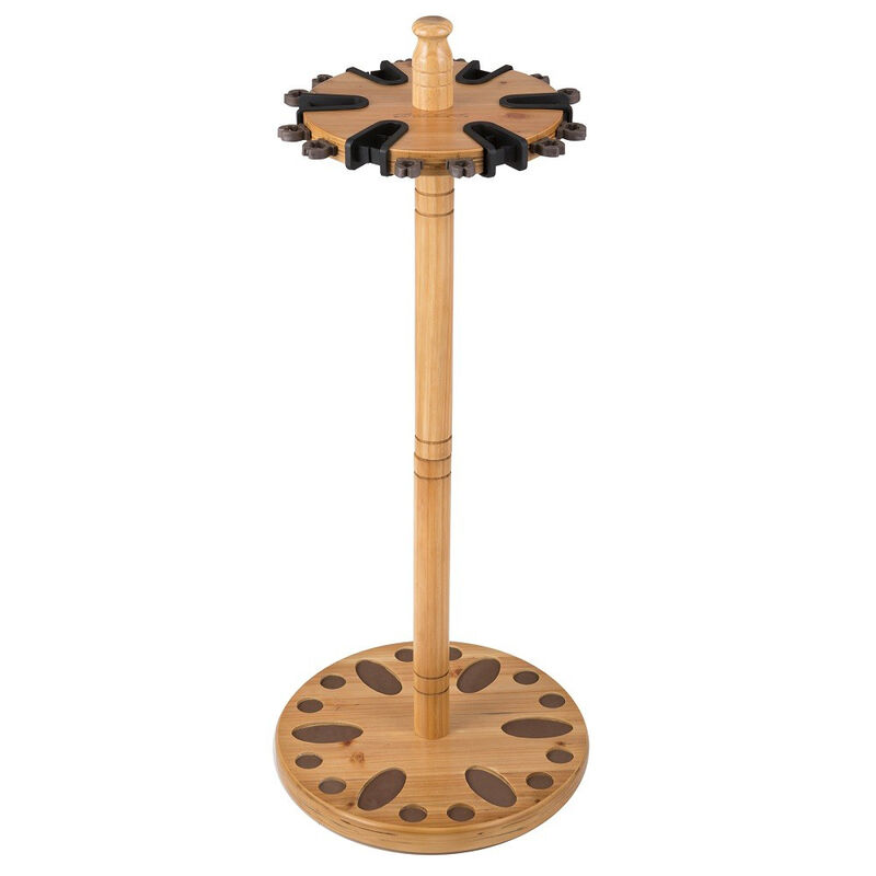 Rush Creek Creations 24-Rod Round Wood Rack