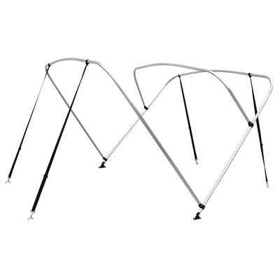 Shademate Bimini Top 3-Bow Aluminum Frame Only, 6'L x 54"H, 79"-84" Wide