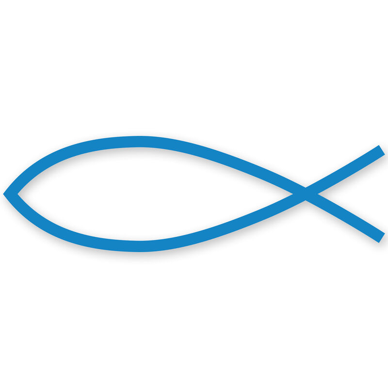 Fish Symbol Vinyl Decal image number 6