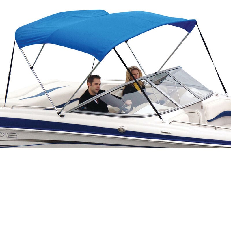 Shademate Polyester 3-Bow Bimini Top, 5'L x 32"H, 73"-78" Wide image number 1