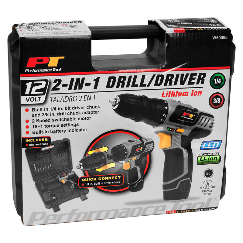 Performance Tool 12V 2-in-1 Drill/Driver image number 7