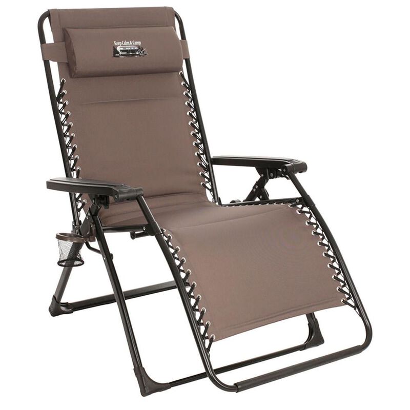 Oversize Gray Recliner - Keep Calm and Camp image number 4