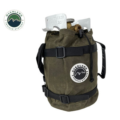 Overland Vehicle Systems Waxed Canvas Propane Tank Bag