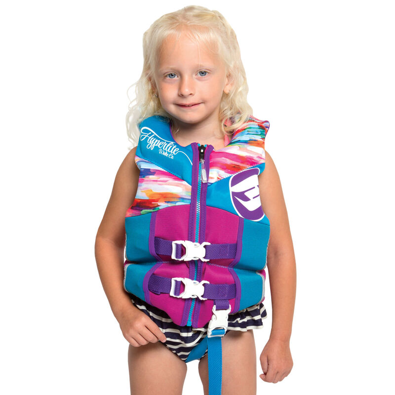 Hyperlite Pro V Child Life Jacket, Blue/Purple 2019 image number 3