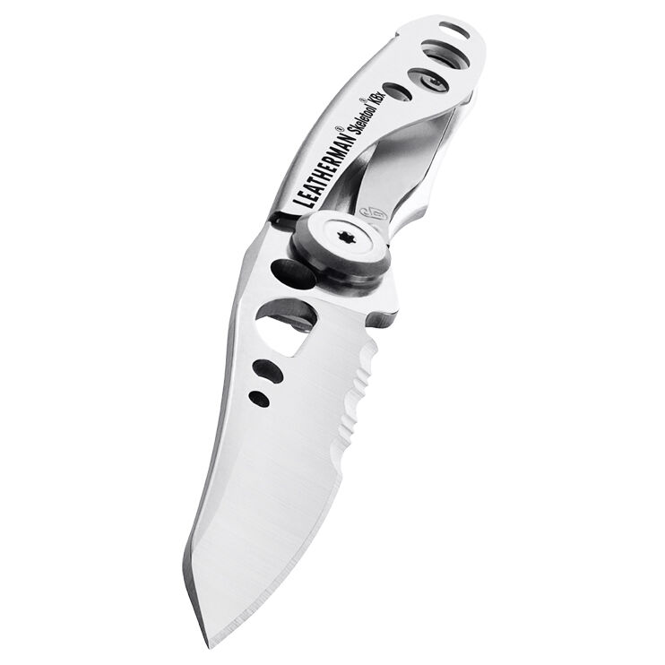 Leatherman Skeleton KBx Folding Knife And Bottle Opener Combo, Silver