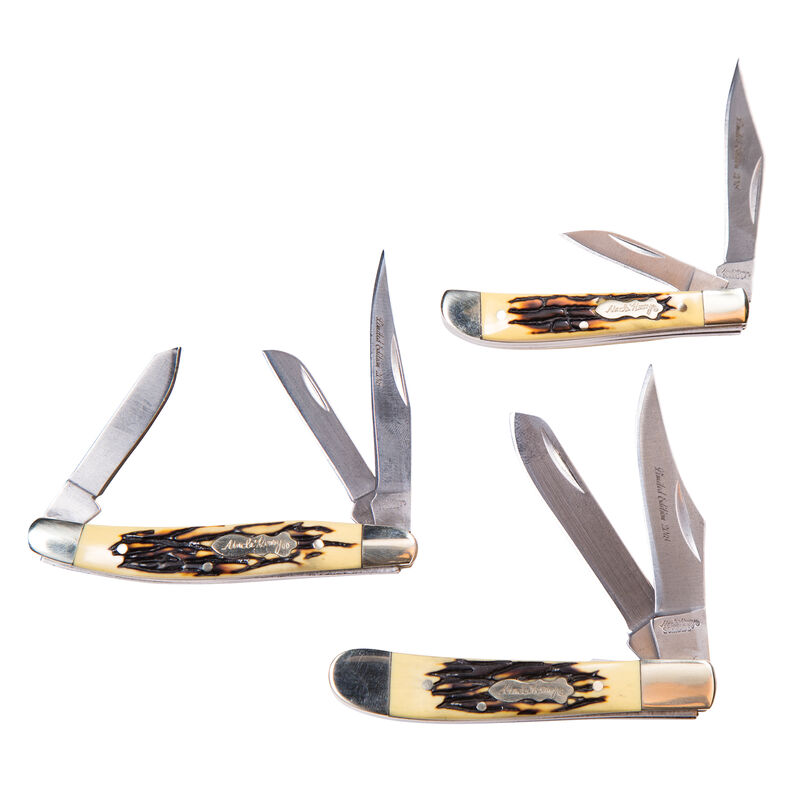 Uncle Henry 2018 Limited Edition Staglon Handle 3-Piece Folding Knife Set image number 1