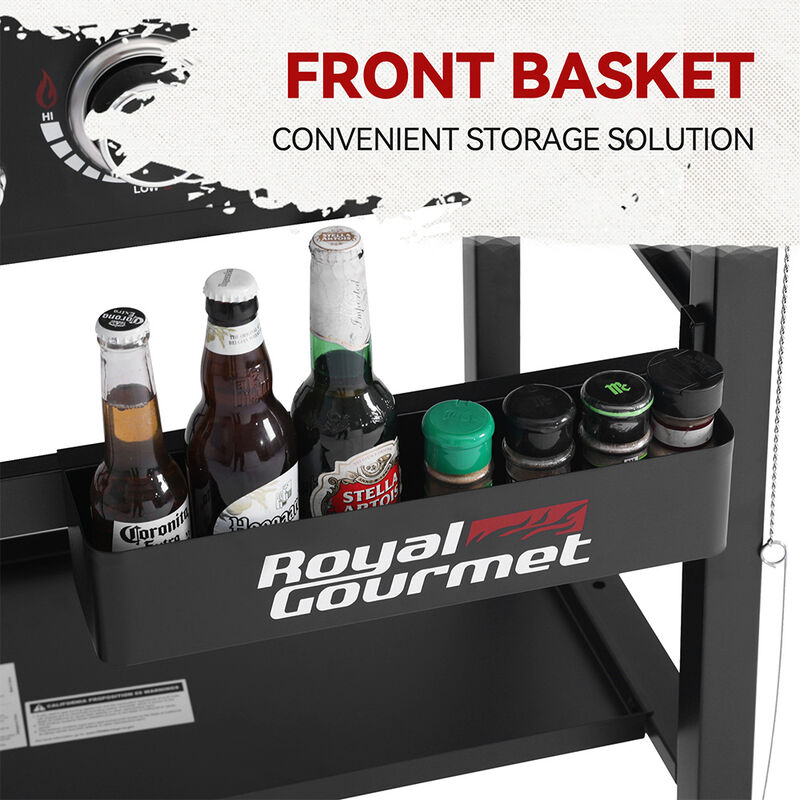 Royal Gourmet 36" 4-Burner Flat Top Gas Griddle with Hard Cover image number 12