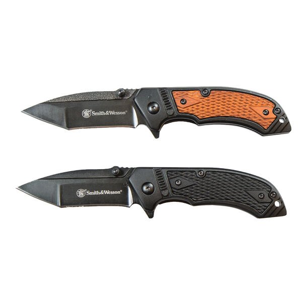 Smith & Wesson Folding Pistol Grip Knife Combo Pack Overton's