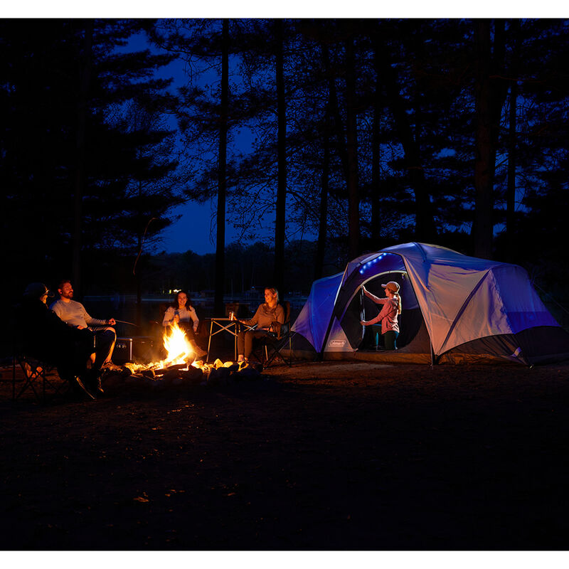 Coleman Skydome XL 8-Person Camping Tent with LED Lighting image number 2