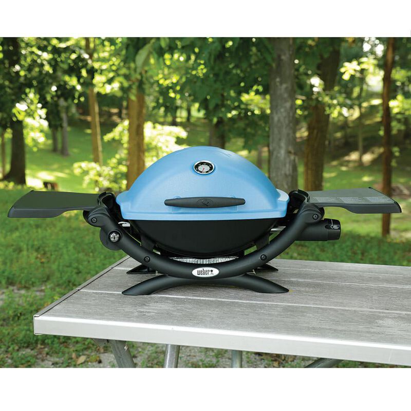 Weber Q 1200 Portable Gas Grill, Blue image number 6