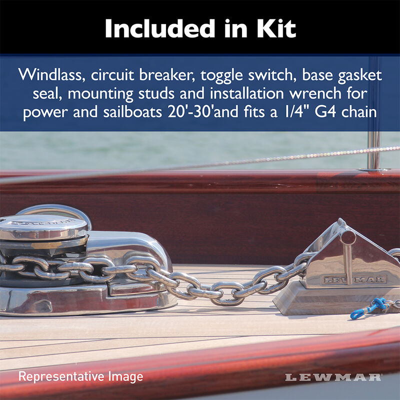 Lewmar Pro Sport 550 12V, 1/4" Gypsy image number 7