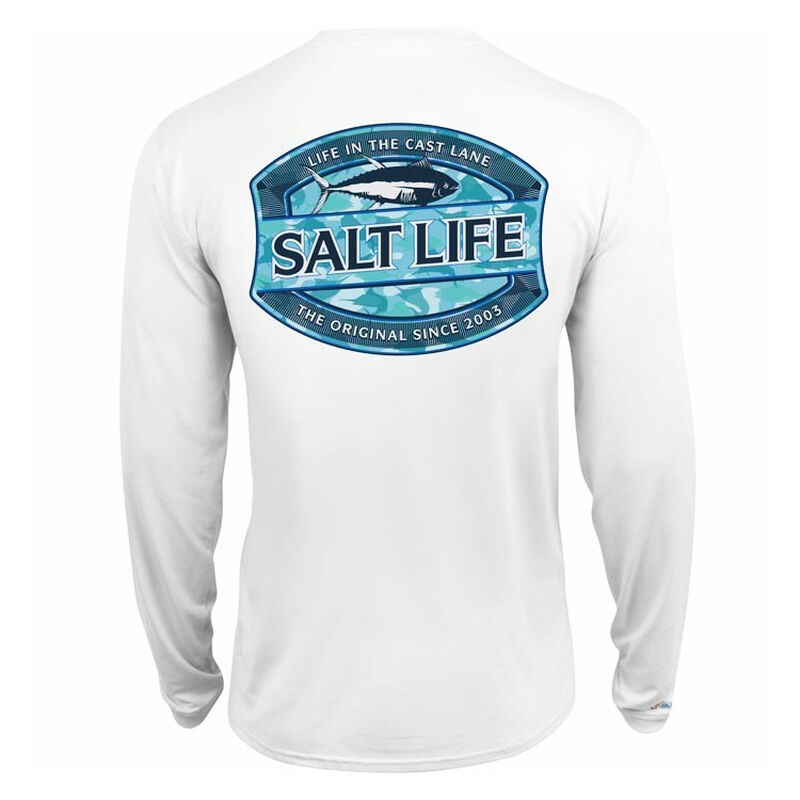 Salt Life Men's Life In The Cast Lane SLX UVapor Pocket Long-Sleeve Tee image number 2