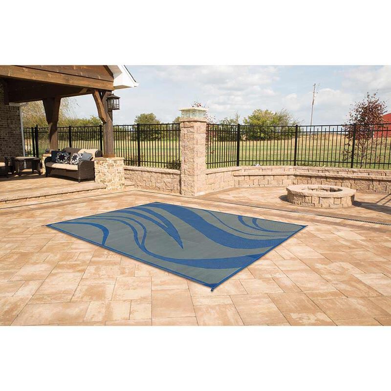 Reversible Wave Design Patio Mat image number 25