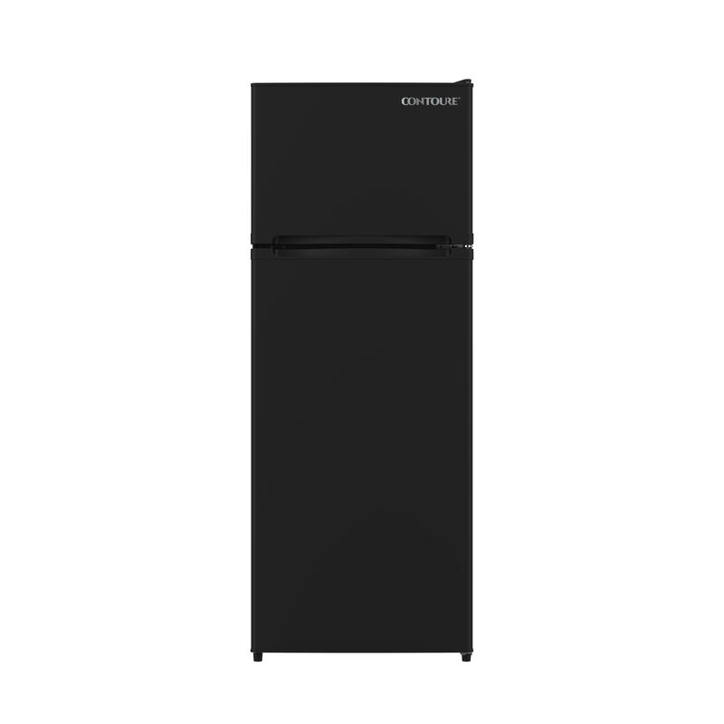 CONTOURE 8.0 Cu. Ft. RapidCold 12V Top-Freezer RV Refrigerator in Black