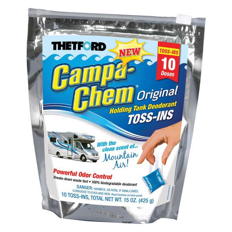 Campa-Chem Original Holding Tank Deodorant, Toss-ins, 10 pack image number 1