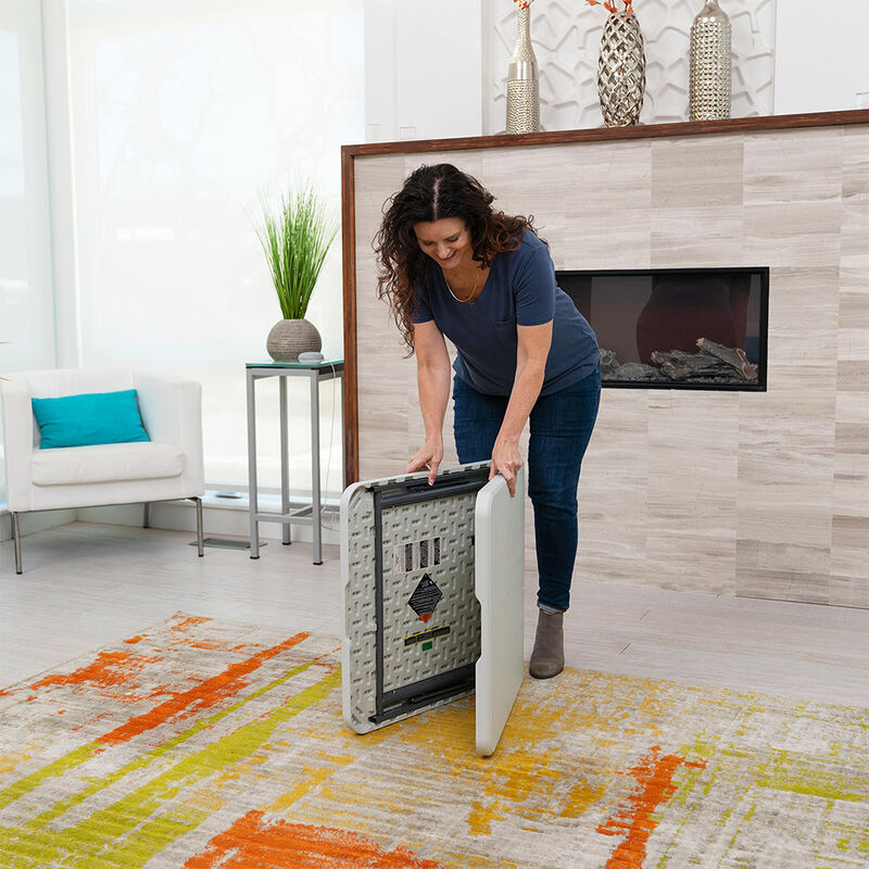 Peakform 4' Adjustable Fold-in-Half Table, White image number 15