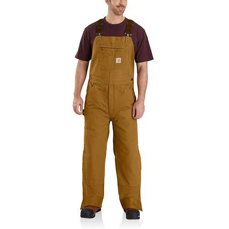 Carhartt Men's Quilt Lined Duck Bib Overalls image number 6
