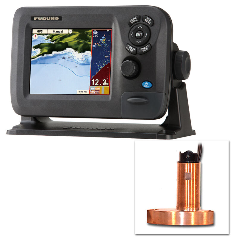 Furuno GP1670F Color GPS Chartplotter/Fishfinder Combo With Thru-Hull Transducer image number 1