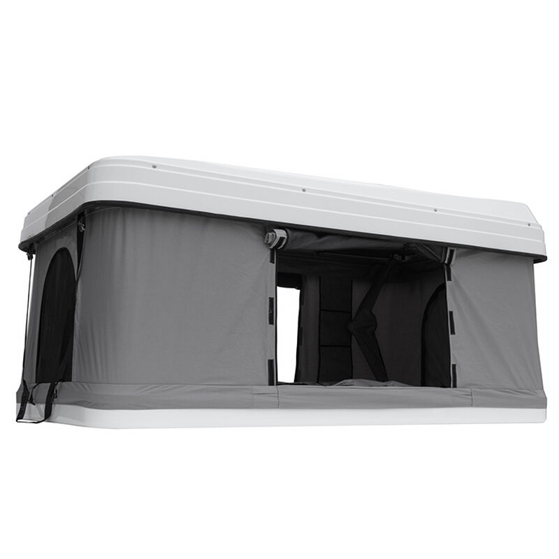 Trustmade Hard Shell Rooftop Tent, White Shell / Light Gray Tent image number 1