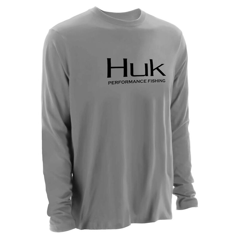 Huk Men's Long-Sleeve Logo Tee image number 2