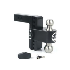 Weigh Safe Black 180 Hitch w/ SS Combo Ball 8" Drop for 2.5" Shank w/Hitch Pin Lock