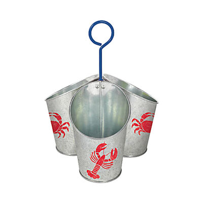 Amscan 8.5" Utensil Metal Seafood Caddy