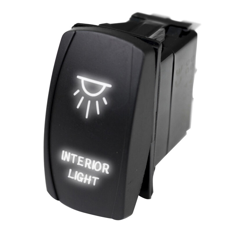 Race Sport LED Rocker Switch with White LED Radiance &ndash; Interior Lights image number 1