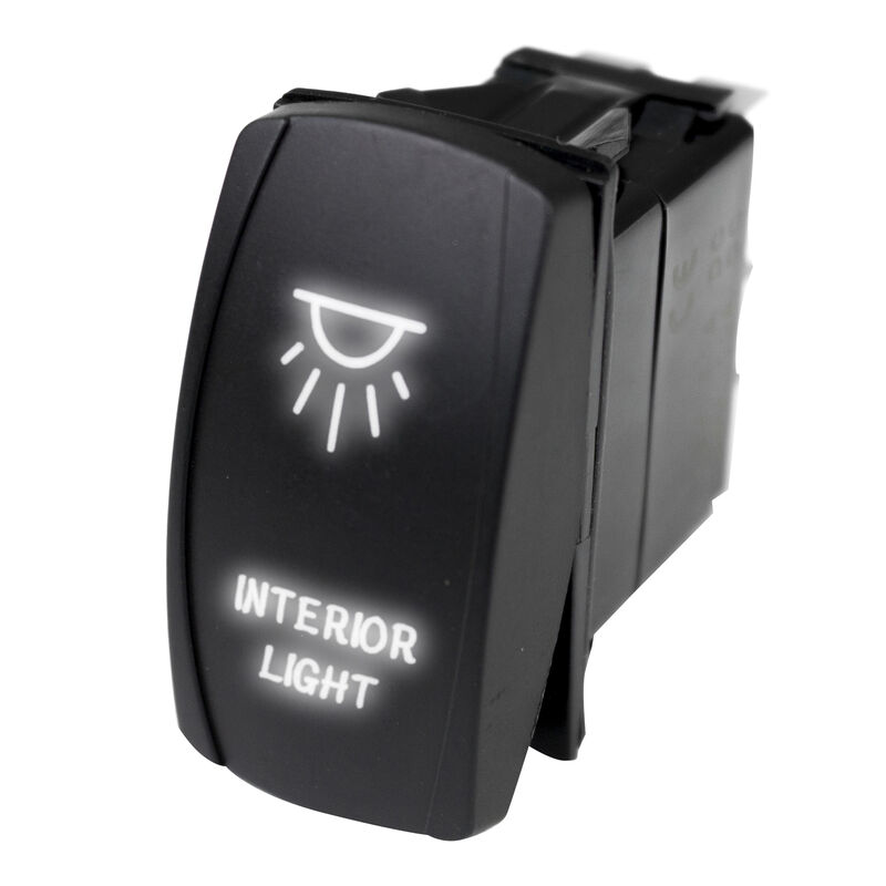 Race Sport LED Rocker Switch with White LED Radiance – Interior Lights image number 1
