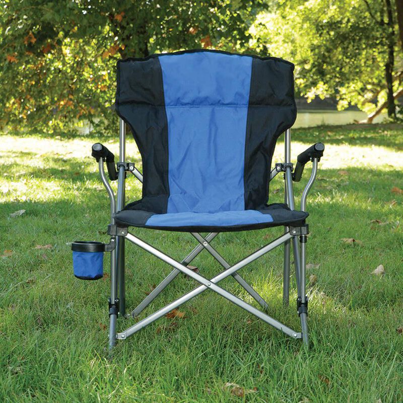 Padded Quad Chair, Blue image number 2