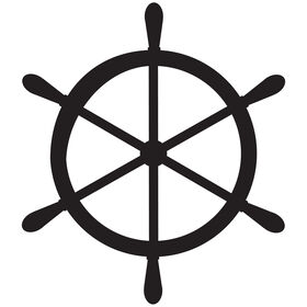 Ship's Wheel Vinyl Decal