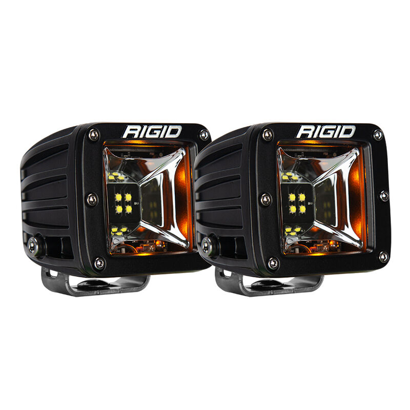 RIGID Radiance Scene Lights - Surface Mount Pair - Black with Amber LED Backlights image number 1