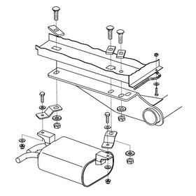Draw-Tite Trailer Hitch Rear Mounting Hardware, Chrysler