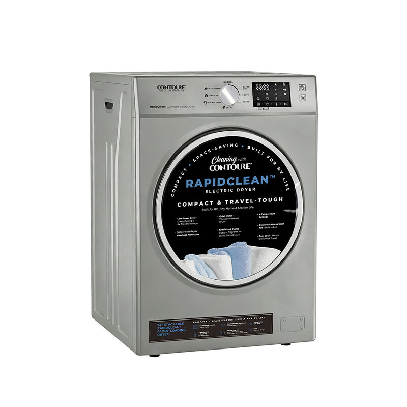 CONTOURE DE-1500T 24" Stackable Front-Load Electric Dryer, Titanium image number 5