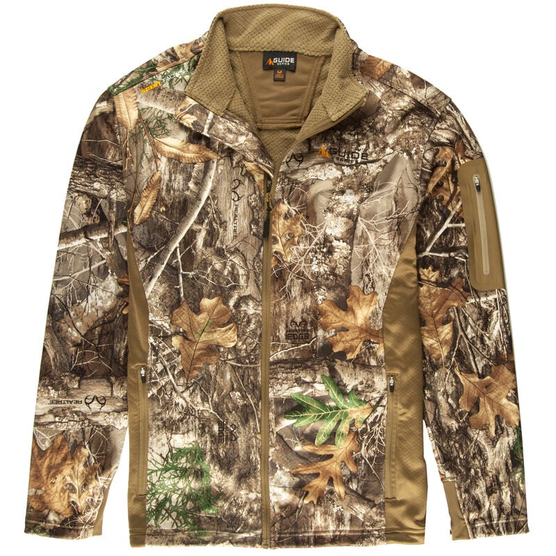 Guide Series Men&rsquo;s Techshell Camo Full-Zip Jacket, Realtree Edge image number 1