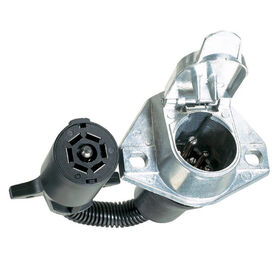 Husky Towing 7-Way RV Blade to 7-Way Round Connector Adapter