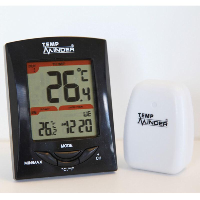 TempMinder Three-Station Wireless Thermometer and Clock image number 4