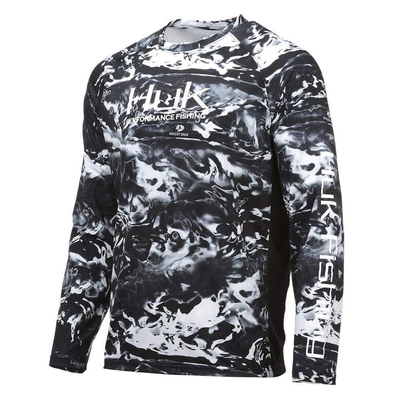HUK Men’s Pursuit Camo Vented Long-Sleeve Tee image number 2