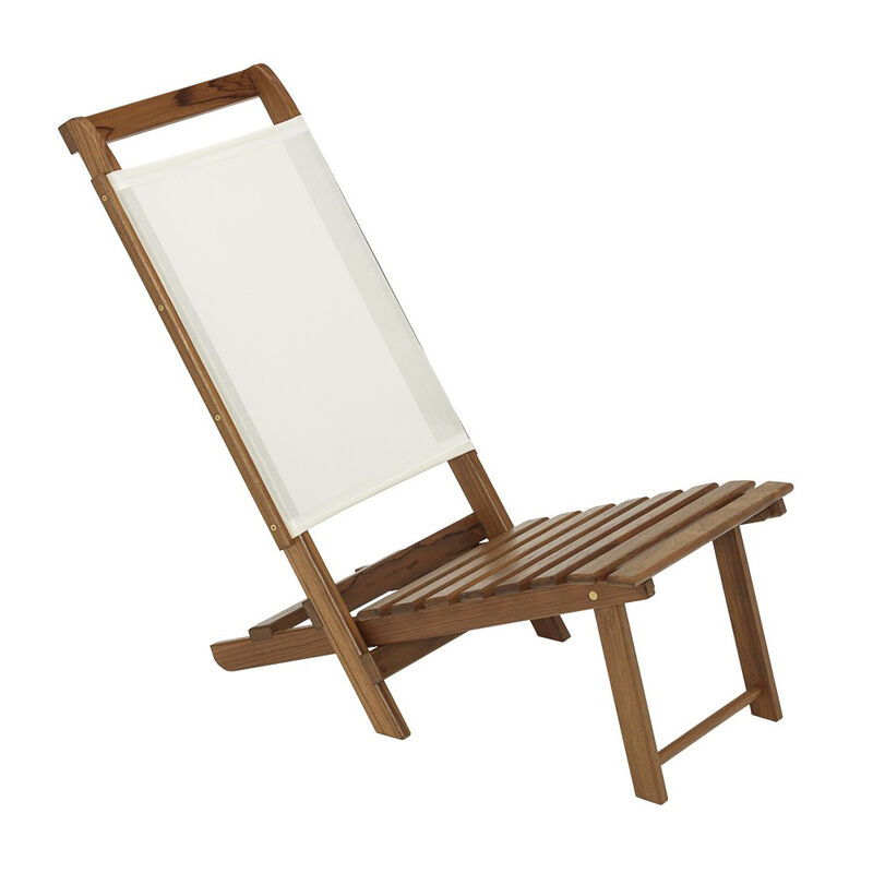 Whitecap Teak Everyday Chair with White Batyline Fabric